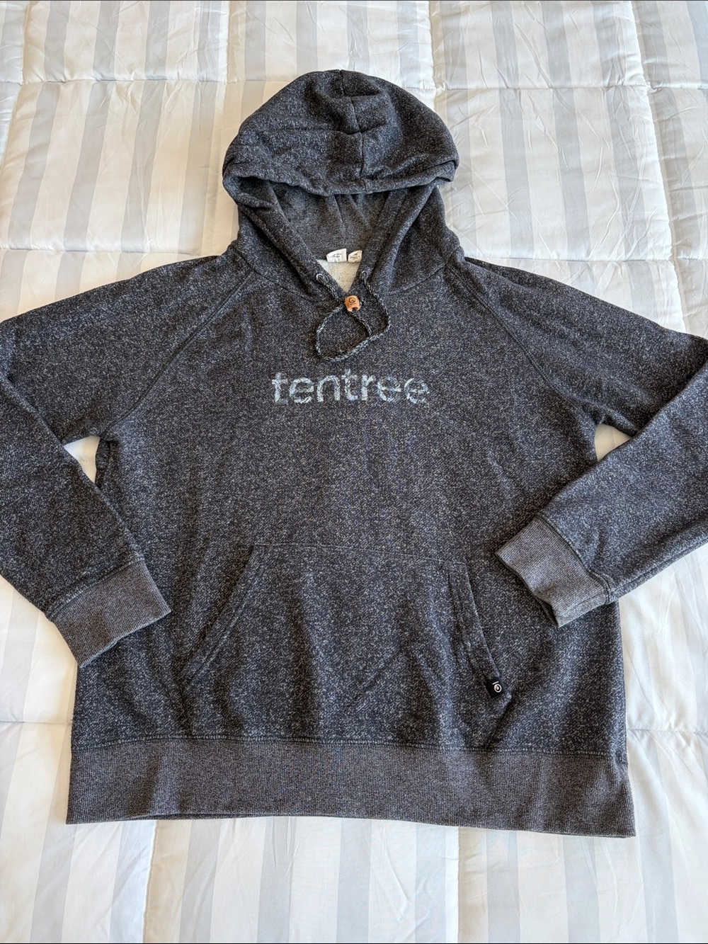 Women’s Tentree Hooded Sweatshirt, size XL, heathered black